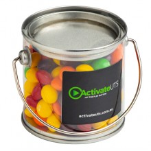 Small PVC Bucket with Skittles 180g